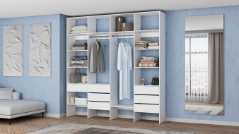 Стеллаж для одежды Мирта 67 BMS для кладовки