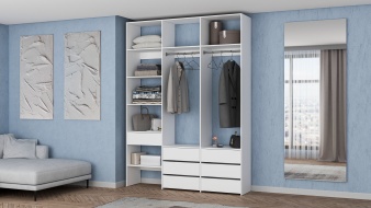 Стеллаж для одежды Мирта 52 BMS для кладовки