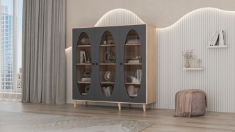 Шкаф книжный Брукс 3 BMS