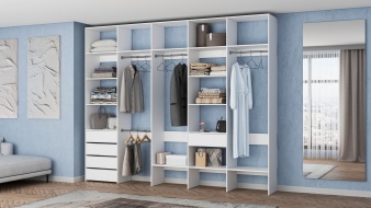 Стеллаж для одежды Мирта 73 BMS без задней стенки