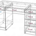 Схема сборки Письменный стол ВЛСП04.1 BMS