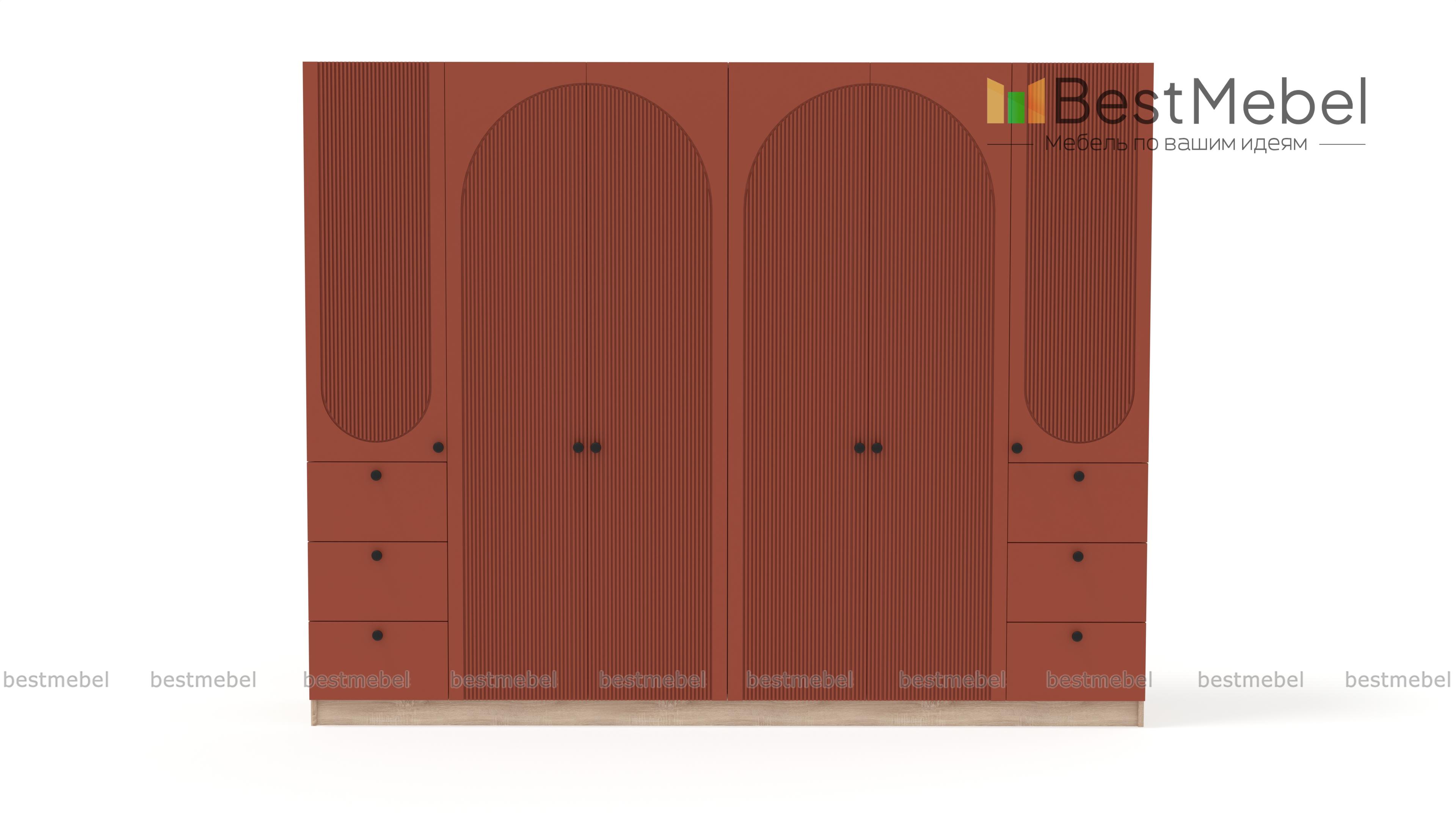 Шкаф распашной Вивьен 19 BMS - Фото