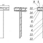 Чертеж Вешалка Камелия 13 BMS