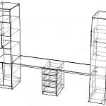 Схема сборки Письменный стол для двоих Мартин 12 BMS