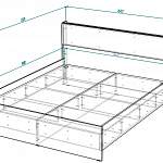 Чертеж Кровать Ларго BMS