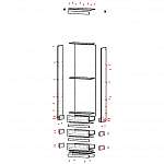 Схема сборки Стеллаж Мальм Malm 16