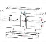 Схема сборки Тумба для обуви Дик большая BMS