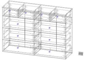 Комод Эден-10  (1540х1100х450)