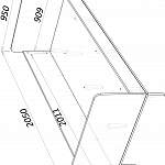 Чертеж Кровать Лоск Нео 13 BMS