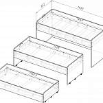 Схема сборки Кровать детская трехъярусная Львенок BMS