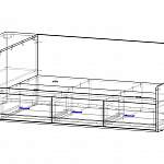 Кровать с 3 ящиками Оливер 5 BMS