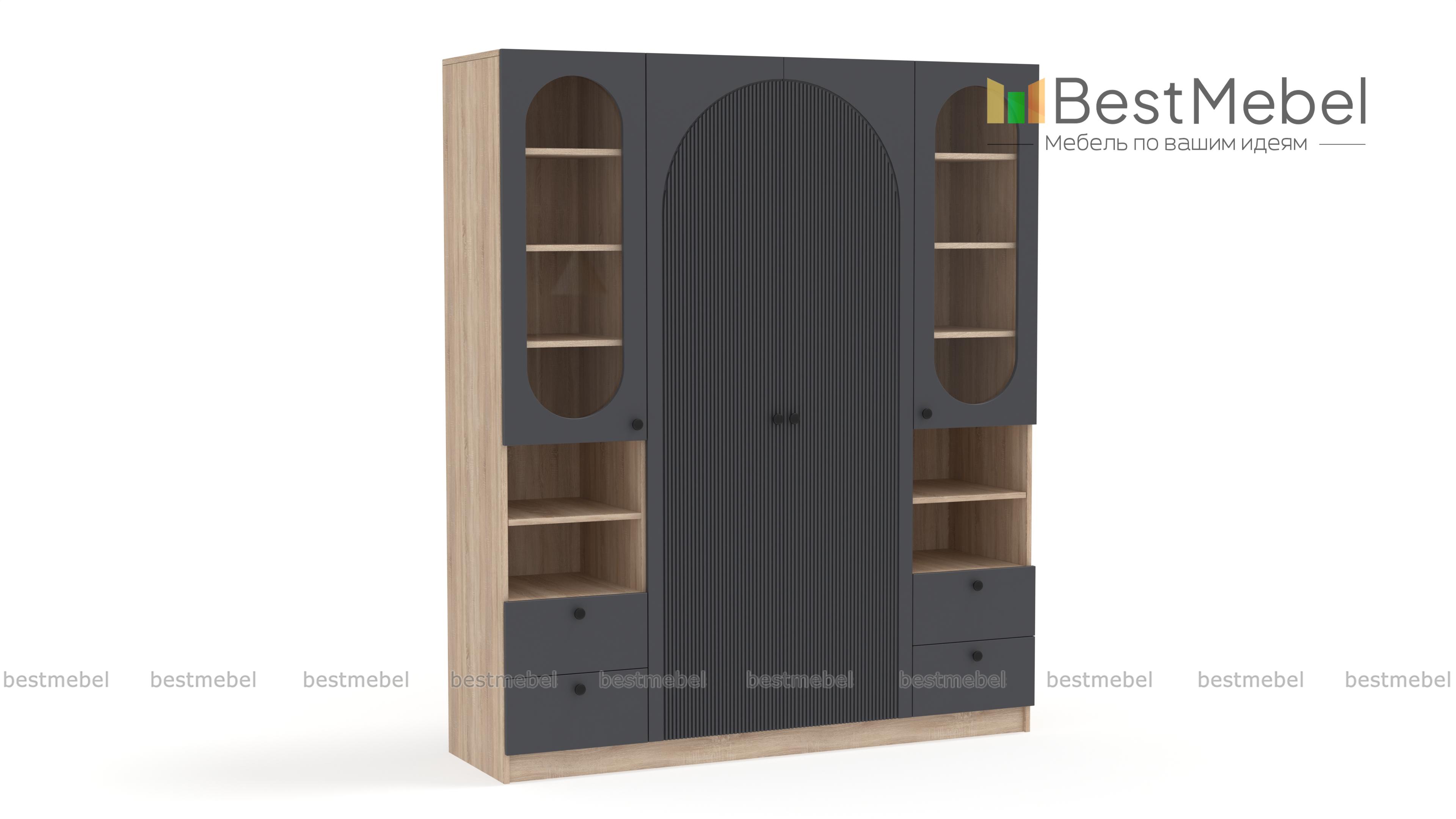 Шкаф распашной Вивьен 24 BMS - Фото