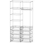 Стеллаж для одежды Мирта 3 BMS