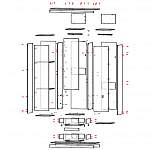 Чертеж Шкаф распашной Каспиан BMS