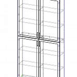 Схема сборки Шкаф книжный Фарфор 6 BMS